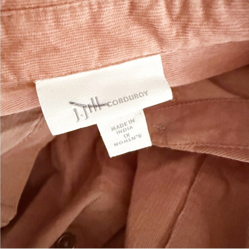 J Jill NWOT Women Corduroy Button Down Top Size 1X Classic Pink Timeless Capsule - Picture 5 of 7